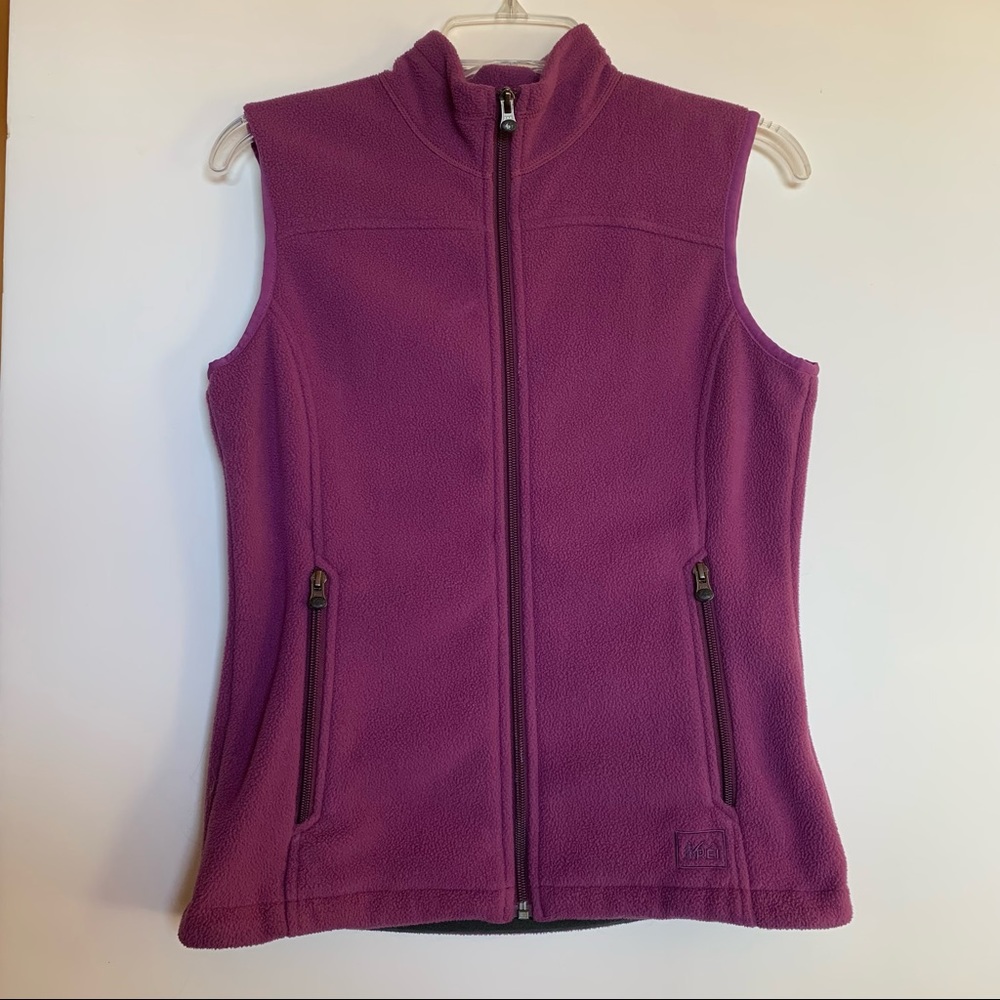 REI Magenta Fleece Vest Women’s Size XS
